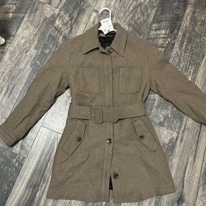 Zara belted wool coat